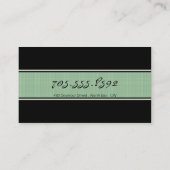 カイロプラクティックおよび医学のシルエットの名刺 名刺 (裏面)