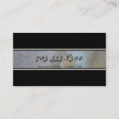 カイロプラクティックおよび医学のシルエットの名刺 名刺 (裏面)