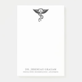 カイロプラクティックのオフィスのパーソナライズな白くおよび黒い ポストイット