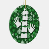 カイロプラクティックのクリスマスのオーナメント セラミックオーナメント (右)