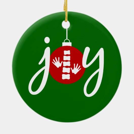 カイロプラクティックのクリスマスのオーナメント セラミックオーナメント (裏面)