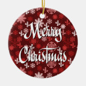 カイロプラクティックのクリスマスのオーナメント セラミックオーナメント (正面)