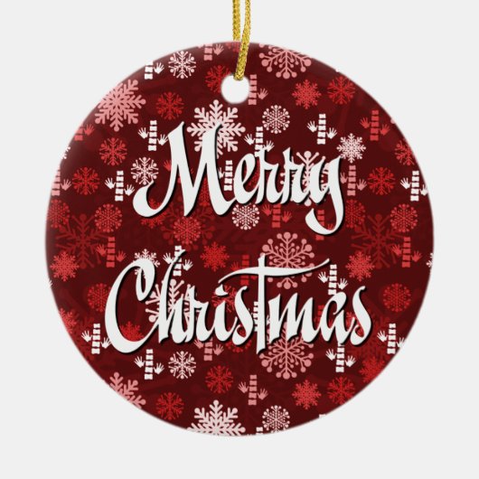 カイロプラクティックのクリスマスのオーナメント セラミックオーナメント (正面)