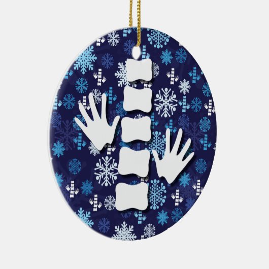 カイロプラクティックのクリスマスのオーナメント セラミックオーナメント (右)