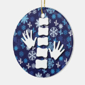 カイロプラクティックのクリスマスのオーナメント セラミックオーナメント (左)