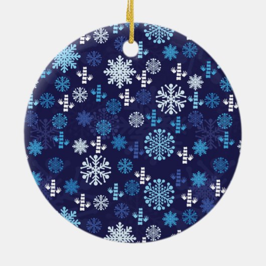 カイロプラクティックのクリスマスのオーナメント セラミックオーナメント (裏面)