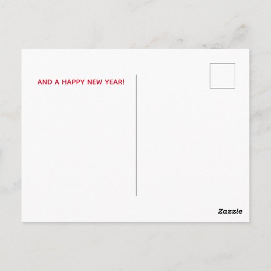 カイロプラクティックのクリスマスカード ポストカード (裏面)