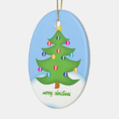 カイロプラクティックのクリスマスツリーのオーナメント セラミックオーナメント (左)