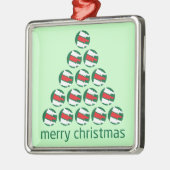 カイロプラクティックのクリスマスツリーのオーナメント メタルオーナメント (左)