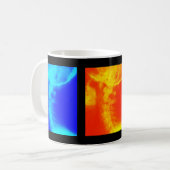 カイロプラクティックのコーヒーカップ、タンブラーおよびジョッキ コーヒーマグカップ (正面左)