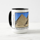 カイロプラクティックのコーヒー・マグ-ギーザの素晴らしいピラミッド マグカップ (正面左)