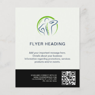 カイロプラクティックのチラシ(お客様への感謝を込めて) Elegant Chiropractor チラシ