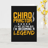 カイロプラクティックのユーモアあふれる伝説 カード (黄色い花)