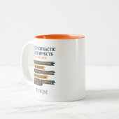 カイロプラクティックの個人用設定の副作用ノベルティ ツートーンマグカップ (正面左)