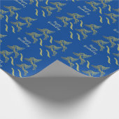 カイロプラクティックの医療記号と背骨のギフトラップ ラッピングペーパー (角)