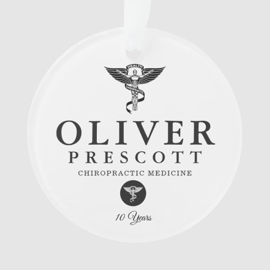 カイロプラクティックの専門の卒業|の退職 オーナメント (正面)
