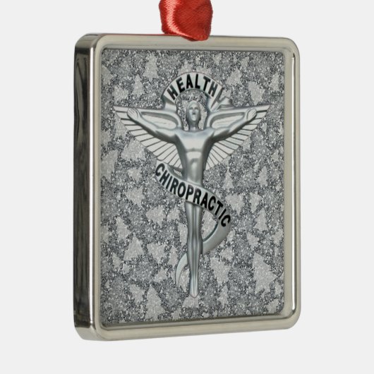 カイロプラクティックの紋章の休日の記念品のオーナメント メタルオーナメント (右)