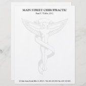 カイロプラクティックの紋章レターヘッド レターヘッド (正面/裏面)