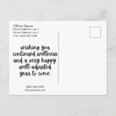 カイロプラクティックの誕生日ポストカード、カイロプラクティック ポストカード (裏面)