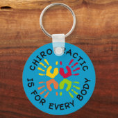 カイロプラクティックはすべての体キーチェーン キーホルダー (正面)