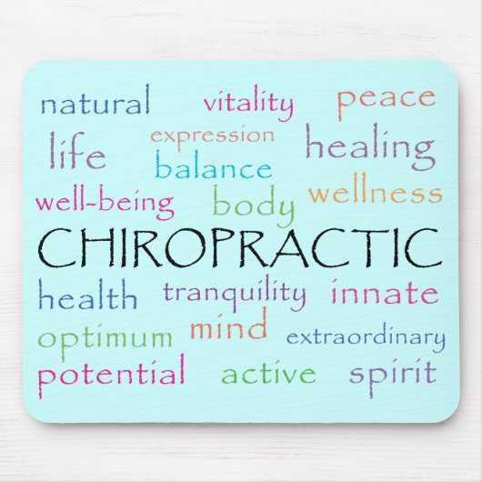 カイロプラクティックはマウスパッドを言い表わします マウスパッド (正面)