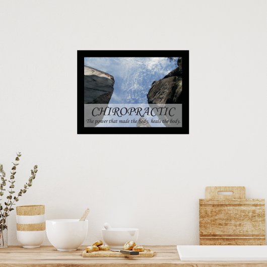 カイロプラクティックは体引用文ことわざ ポスター (キッチン)