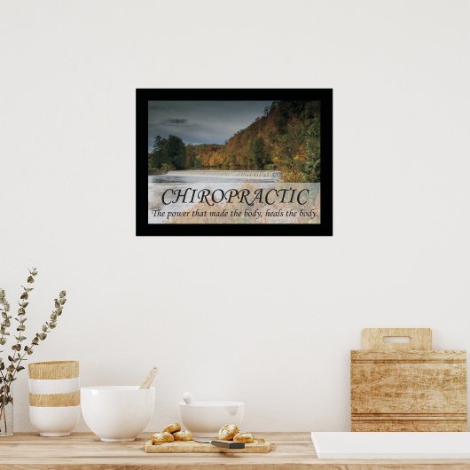カイロプラクティックは体引用文ことわざ ポスター (キッチン)