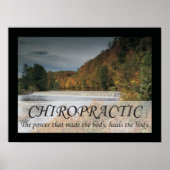 カイロプラクティックは体引用文ことわざ ポスター (正面)