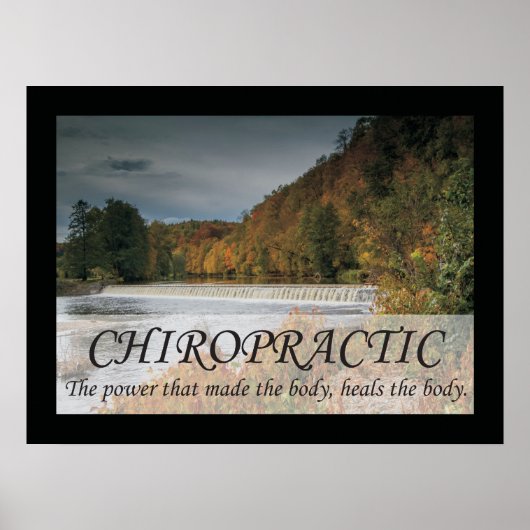 カイロプラクティックは体引用文ことわざ ポスター (正面)
