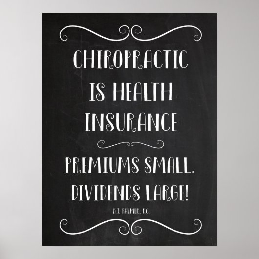 カイロプラクティックは健康保険18x24ポスター ポスター (正面)