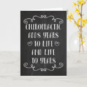 カイロプラクティックは年の挨拶状に生命を加えます カード (黄色い花)