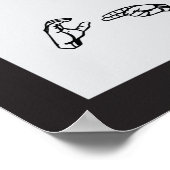 カイロプラクティックは手書き手話で行う ポスター (角)