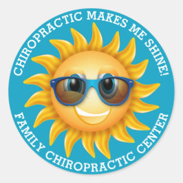 カイロプラクティックは私を輝かせカスタムる子供のシール ラウンドシール