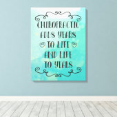 カイロプラクティックは18 x 24のキャンバスアートに人生を追加 キャンバスプリント (インサイチュ (ウッドフロア))