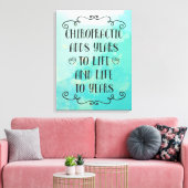 カイロプラクティックは18 x 24のキャンバスアートに人生を追加 キャンバスプリント (インサイチュ (リビング))