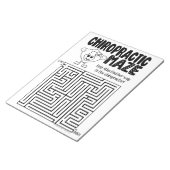 カイロプラクティックアクティビティページ、カイロプラクティック ノートパッド (アングル)