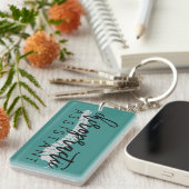 カイロプラクティックアシスタント(背骨付きスクリプト) キーホルダー (正面右)