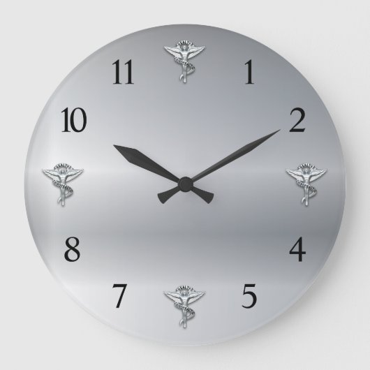 カイロプラクティックエンブレムカイロプラクター大時計 ラージ壁時計 (正面)