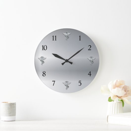 カイロプラクティックエンブレムカイロプラクター大時計 ラージ壁時計 (ホーム)