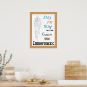 カイロプラクティックオフィスのポスターに合わせてカスタマイズいる ポスター (キッチン)