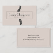 カイロプラクティックカイロプラクターの正常性 名刺 (正面/裏面)