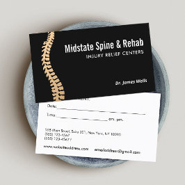 カイロプラクティックカイロプラクターアポイントメントリマインダーバス 名刺