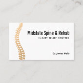 カイロプラクティックカイロプラクターアポイントメントリマインダーバス 名刺 (正面)