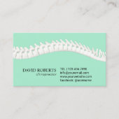 カイロプラクティックカイロプラクターセラピストミント 予約カード (正面)