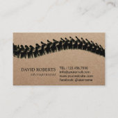 カイロプラクティックカイロプラクターセラピスト素朴クラフト 予約カード (正面)