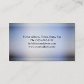 カイロプラクティックカイロプラクターヒト体ブルーカード 名刺 (裏面)