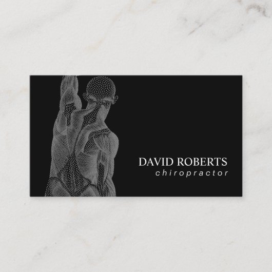 カイロプラクティックカイロプラクターマッサージスパセラピスト 名刺 (正面)