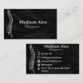 カイロプラクティックカイロプラクターマッサージスパセラピスト 名刺 (正面/裏面)