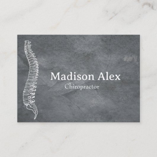 カイロプラクティックカイロプラクターマッサージスパセラピスト 名刺 (正面)