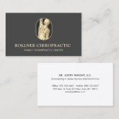 カイロプラクティックカイロプラクターマッサージセラピストスパ 名刺 (正面/裏面)